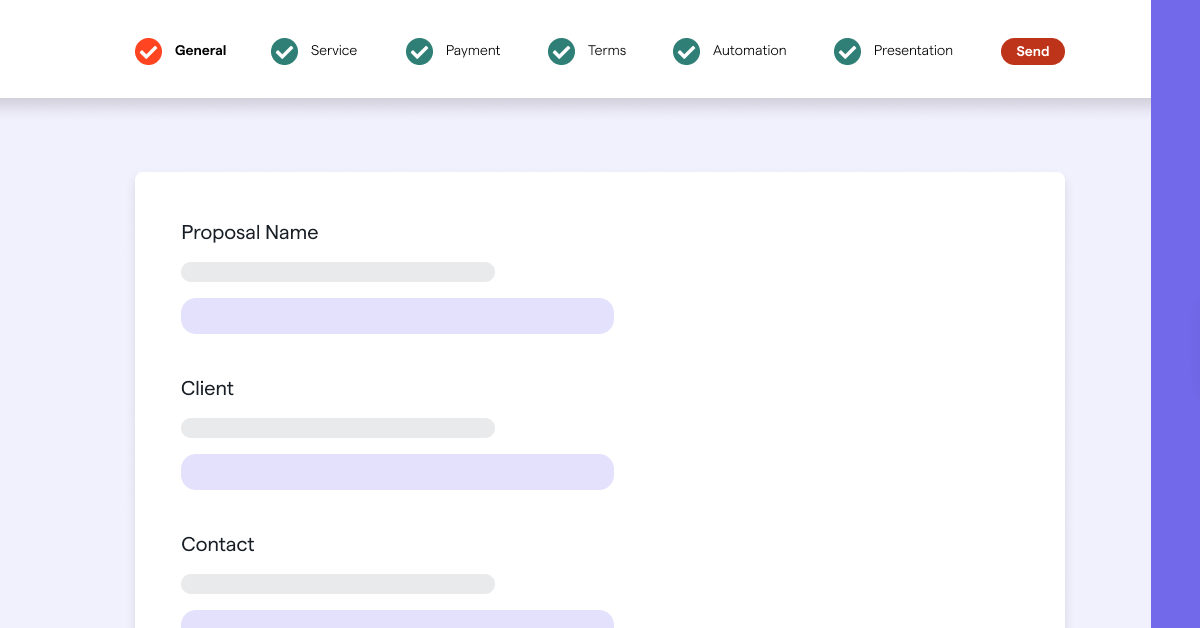 Choosing a proposal template on Ignition