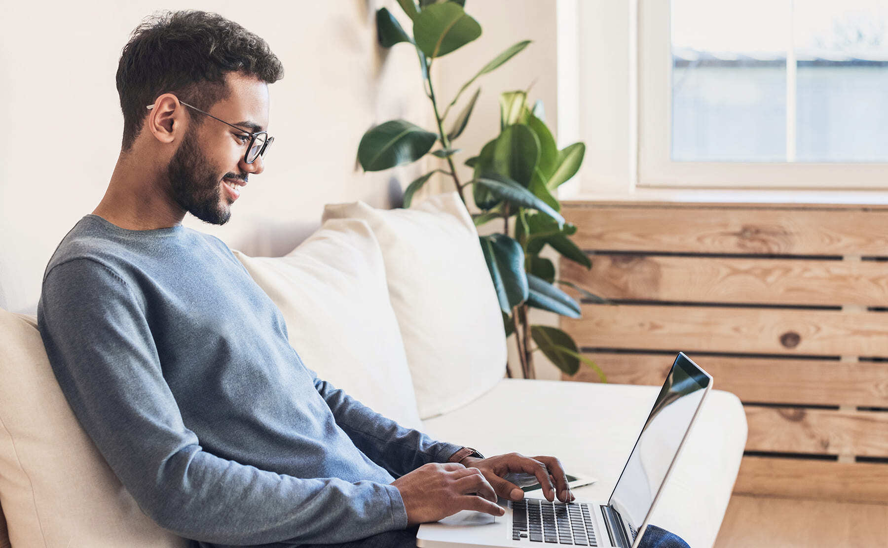 Man working from home