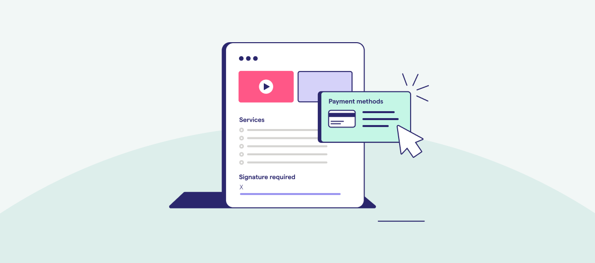 Automate payments when your client signs a proposal